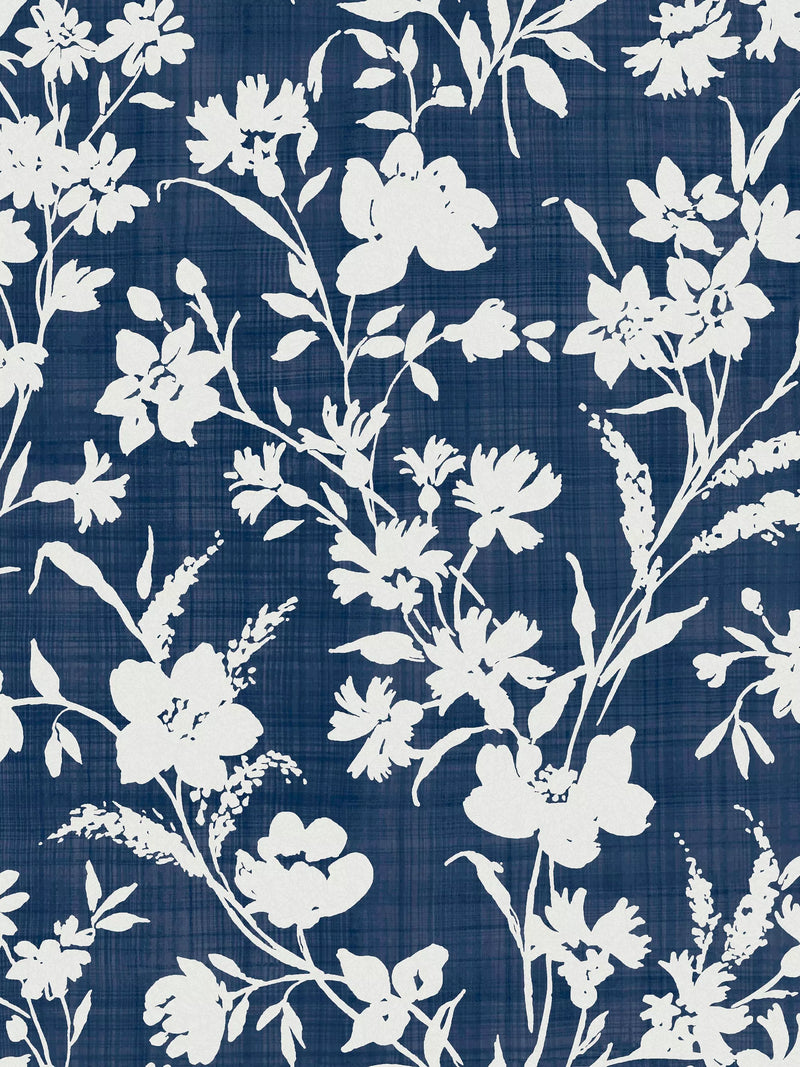 Laura Ashley Rye Wallpaper Midnight Sea, UK version