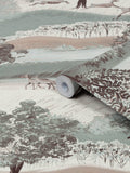 Laura Ashley Jade Green wallpaper, UK version