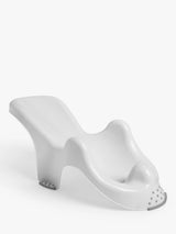 Anatomically Shaped Baby Bath Seat in White for Infants 0-6 Months