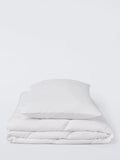 John Lewis Toddler Soft Touch Washable Duvet & Pillow Set, 4 Tog, White, Cotbed - McGrocer