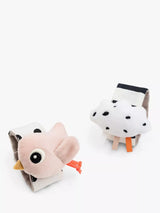 Done by Deer Happy Clouds Wrist Rattle Set, Pack of 2, Powder Infant Wrist Rattle