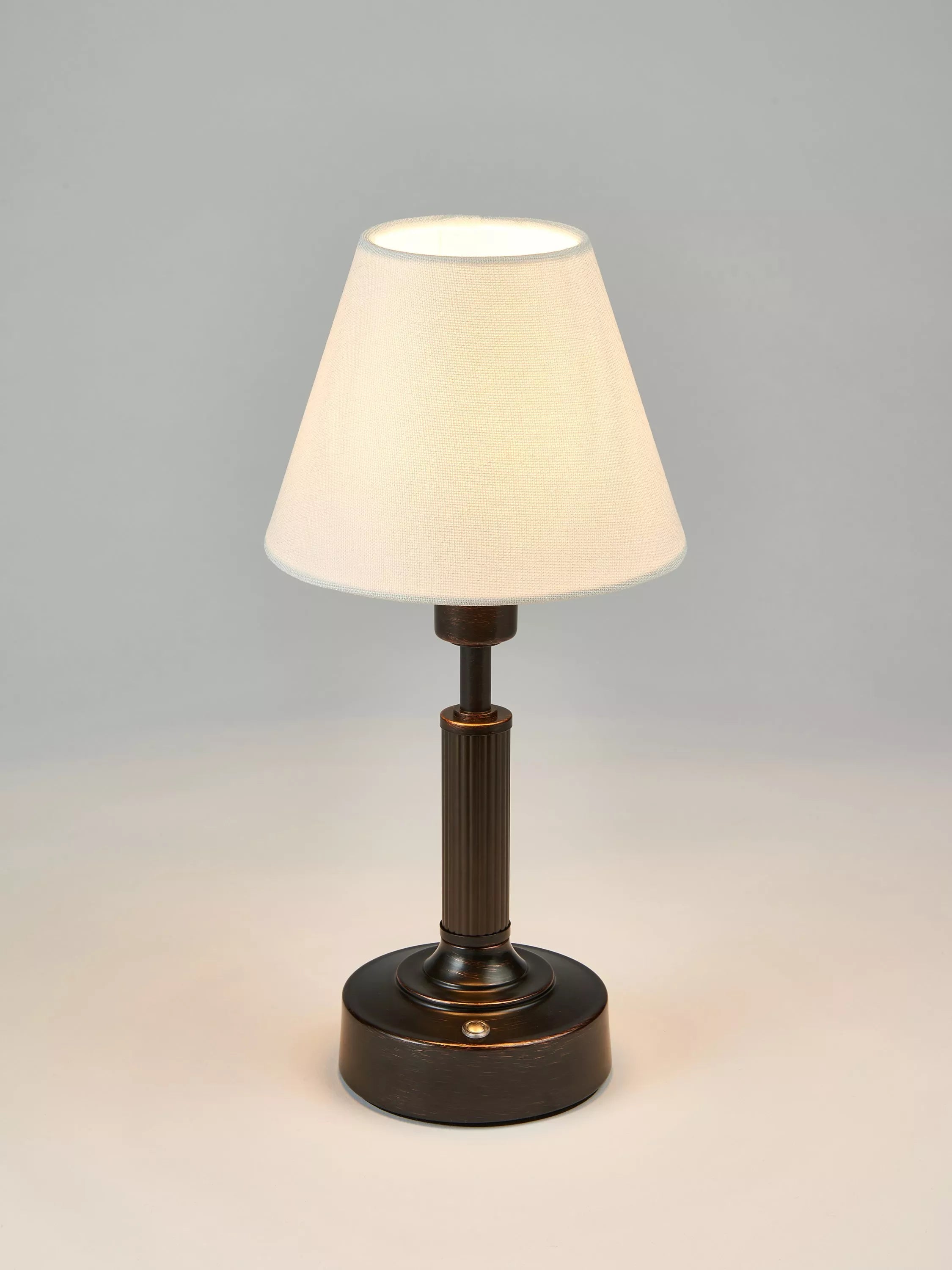 John Lewis Baily Rechargable Portable Table Lamp, Brass - McGrocer