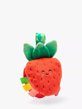 Peek-a-Boo Strawberry Take-Along Baby Toy with Mirror and Teething Ring