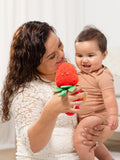 Melissa & Doug peek-a-boo strawberry take-along baby toy, imported from the UK