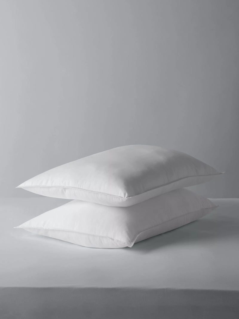 John Lewis synthetic soft touch washable standard pillow pair, medium, UK version