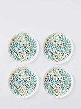 John Lewis Ulla Floral Fine Cake Plate 16.7cm, Set of 4