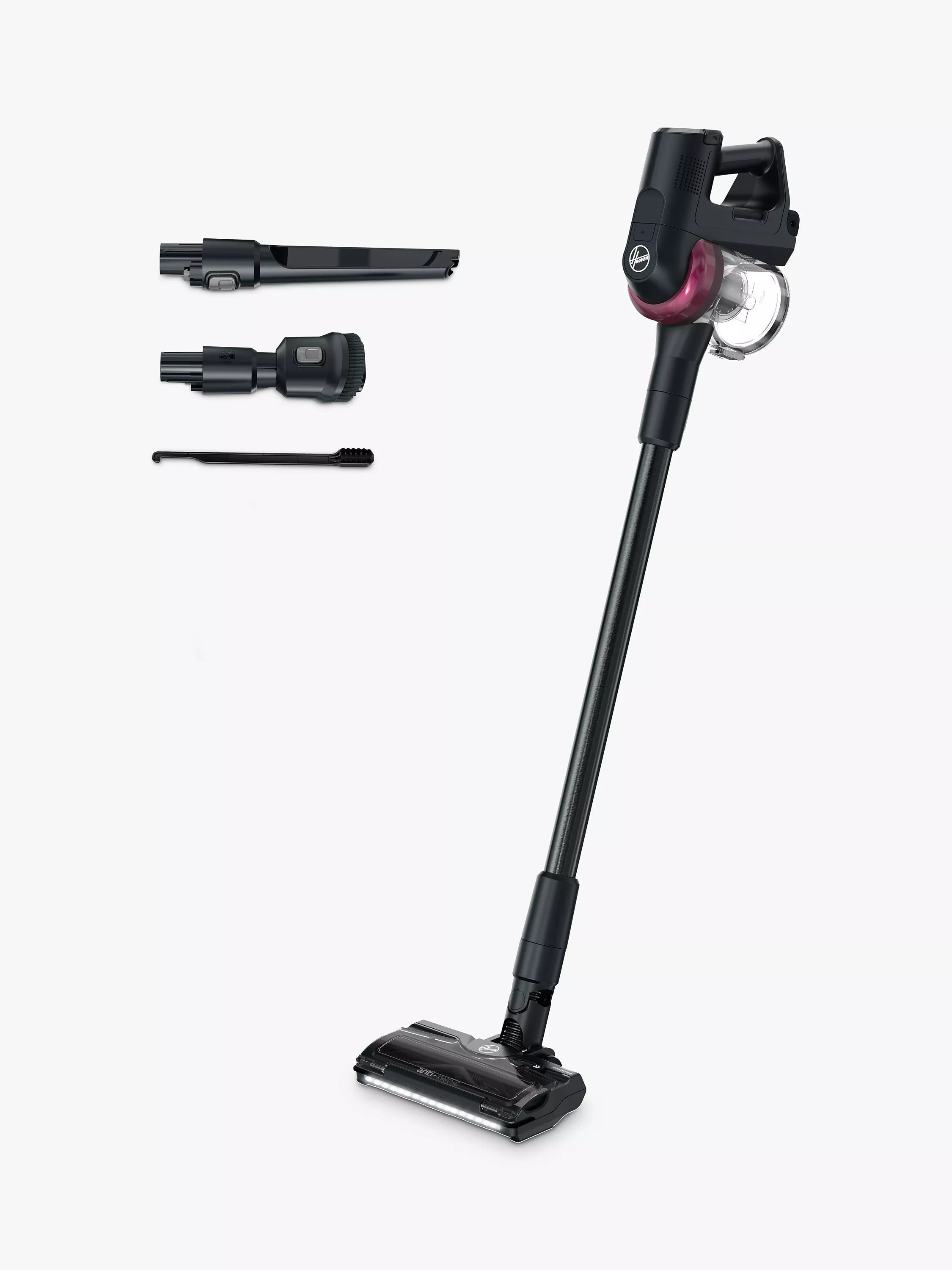 Hoover HF4 Cordless Vacuum Cleaner, Black/Magenta - McGrocer
