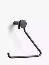 Matt Black Toilet Roll Holder with Simple Design