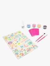 Glow-in-the-Dark Glitter Tattoo Kit with Stencils and Instructions