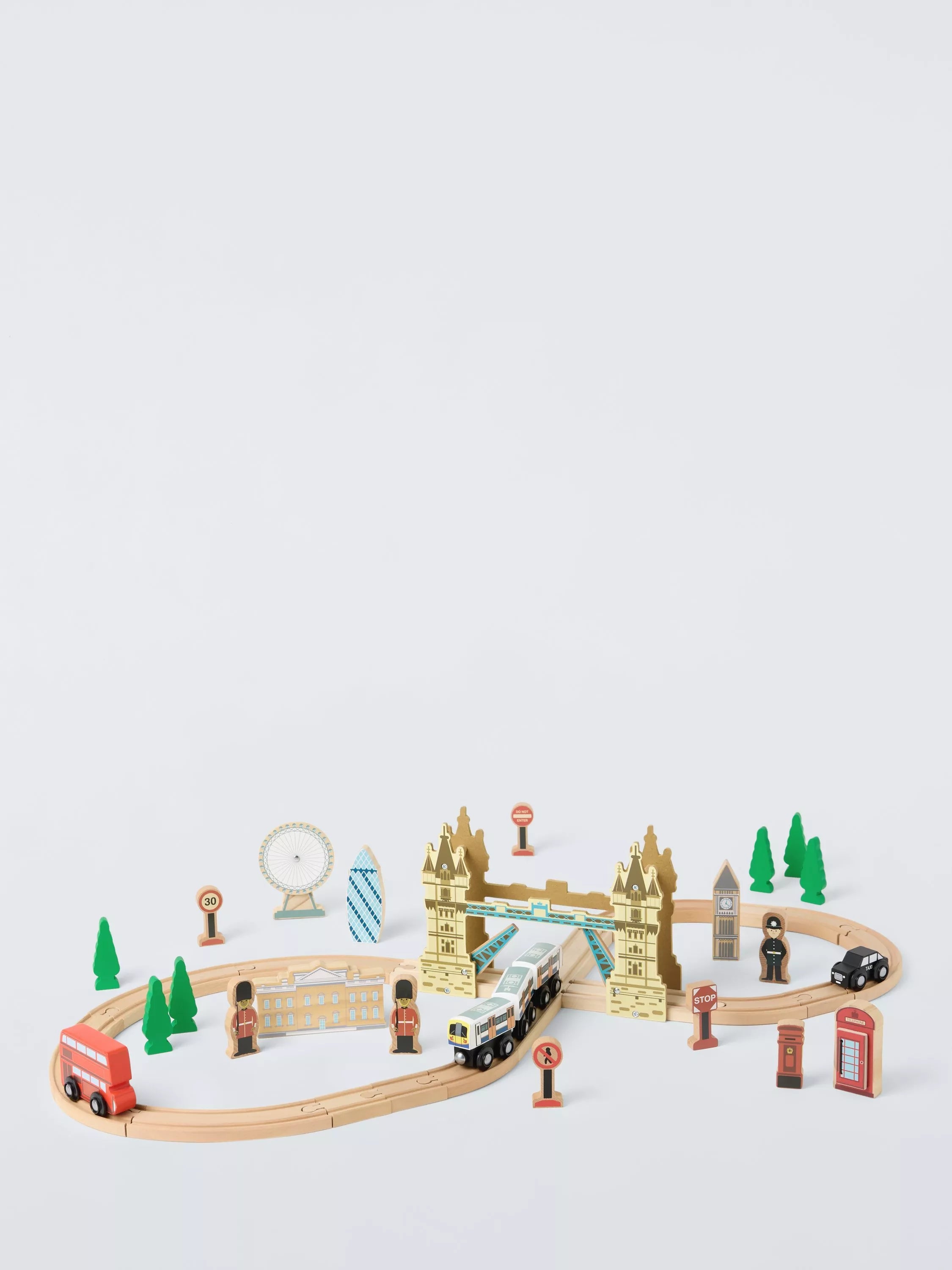 John Lewis London Wooden Train Set - McGrocer