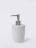 John Lewis ribbed glaze soap dispenser in grey, UK version