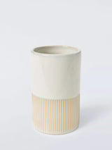 John Lewis Reactive Glaze Two Tone Bathroom Tumbler Natural