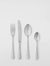 Farmhouse Stonewash Stainless Steel Cutlery Set, 4-Piece Place Setting