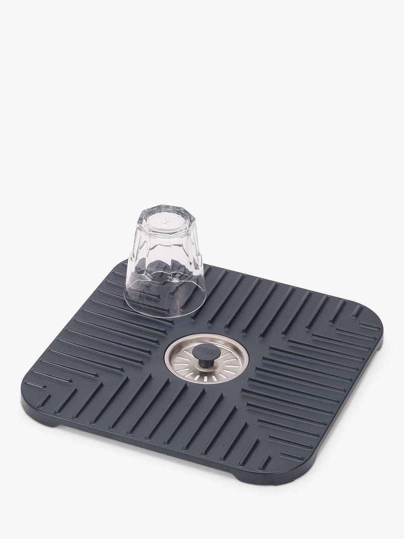 Joseph Joseph grey sink protector with removable plug, UK version