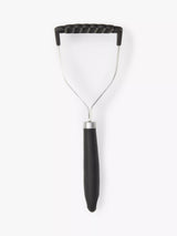 John Lewis Soft Grip Nylon Potato Masher Silver/Black Kitchen Utensil