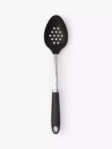 John Lewis Soft Grip Nylon Slotted Spoon Silver/Black Kitchen Spoon
