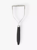 John Lewis Soft Grip Stainless Steel Potato Masher, Silver/Black
