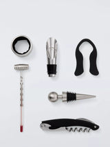 6 Piece Stainless Steel Wine Accessory Gift Set