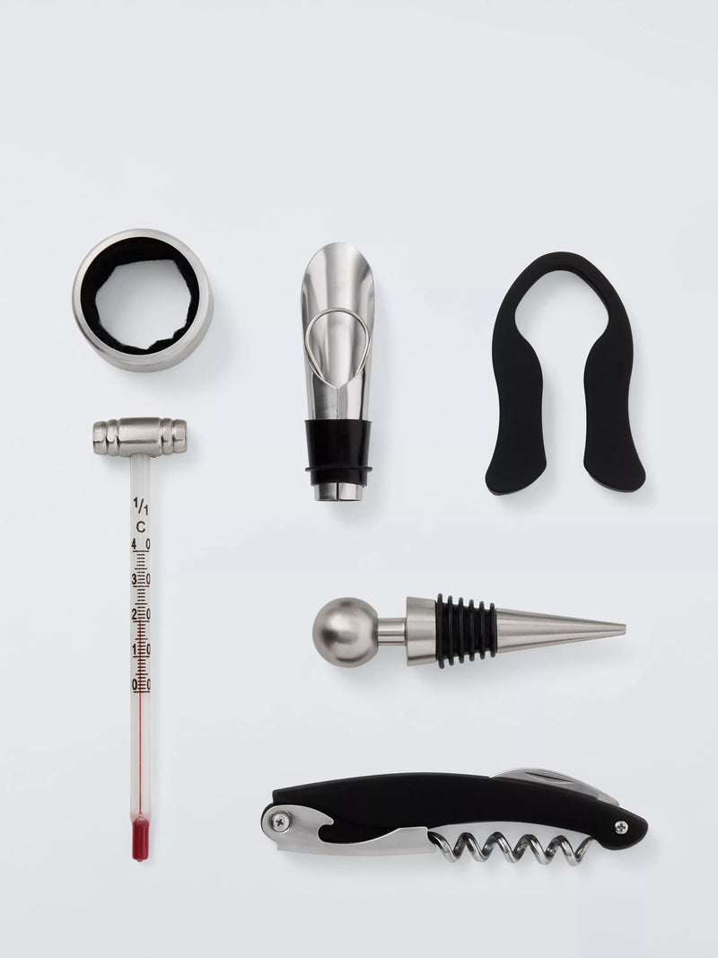 John Lewis 6 piece wine accessory gift set, UK version