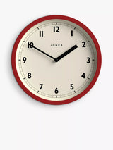 Contemporary Round Analogue Wall Clock with Acrylic Case and Glass Lens, 20cm