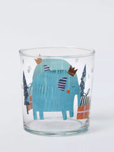 John Lewis Elephant Glass Tumbler Multi 380ml