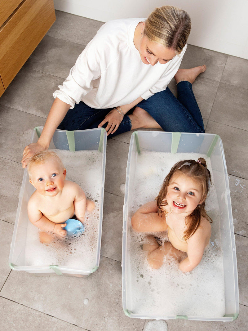 Stokke Flexi Bath baby bath with newborn support bundle (British brand)
