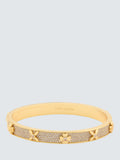 Kate Spade New York Bloom Crystal Hinge Bangle Clear Gold
