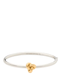 kate spade new york knot hinge bangle silver gold, UK version