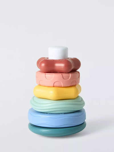 John Lewis 7-Piece Stacking Rings Set Wooden Toy