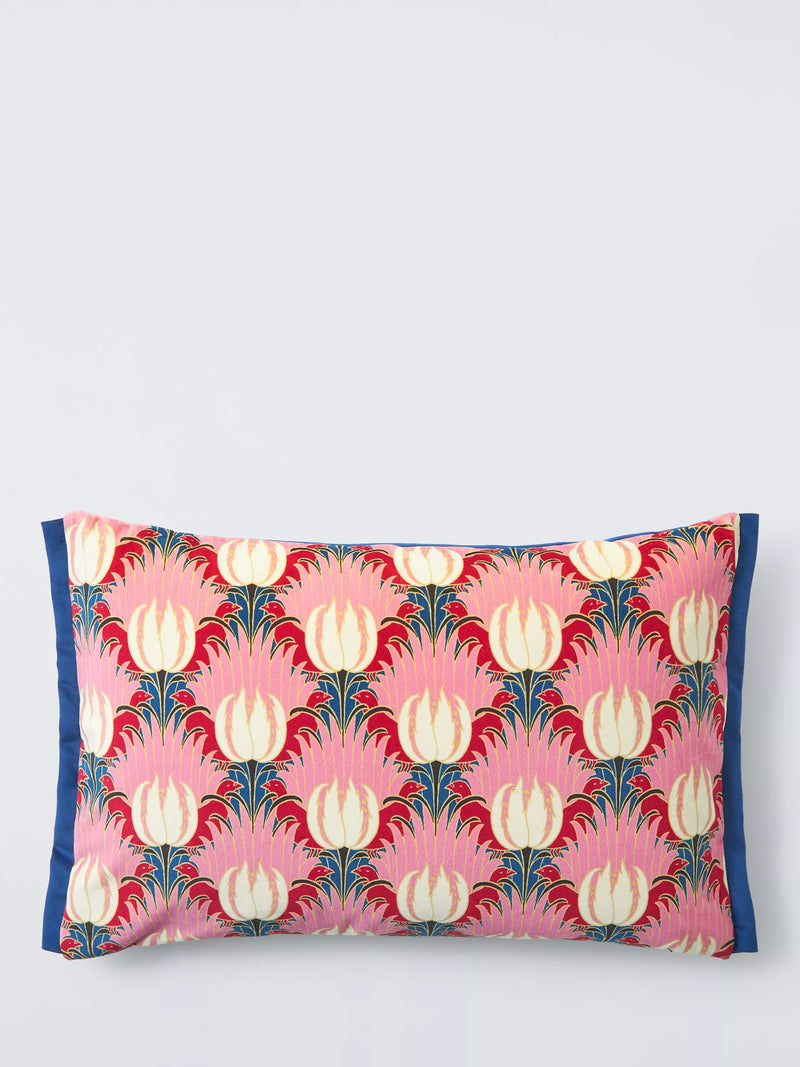 Morris & Co. Tulip and Bird velvet cushion, imported from the UK