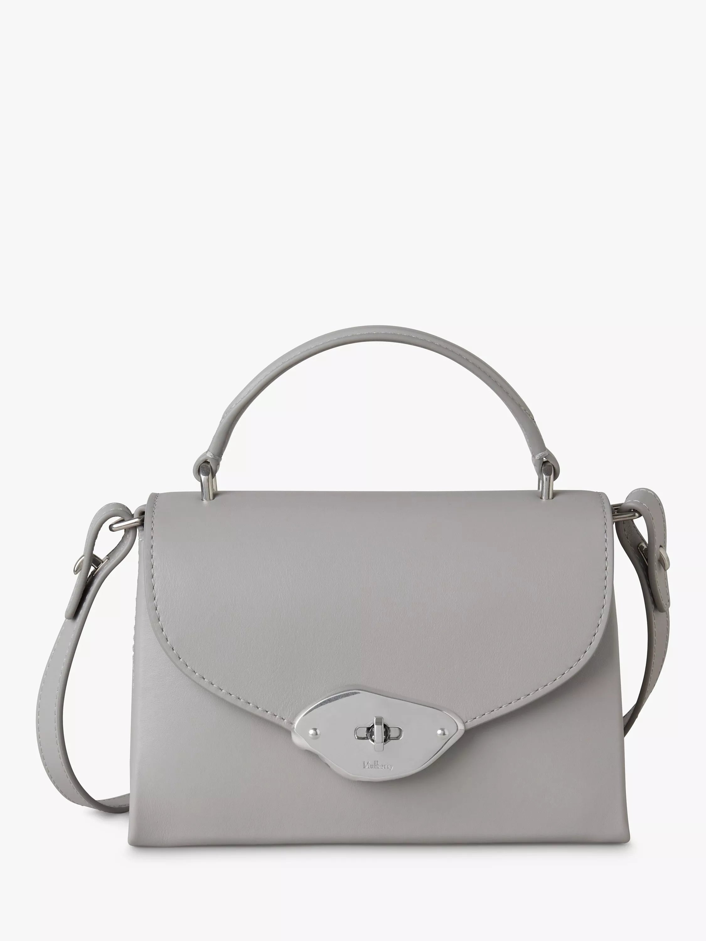 Mulberry Small Lana Gloss Leather Top Handle Bag - McGrocer