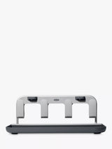Frame Bottle Drying Rack for Four Water Bottles and Straws, Grey and Silver