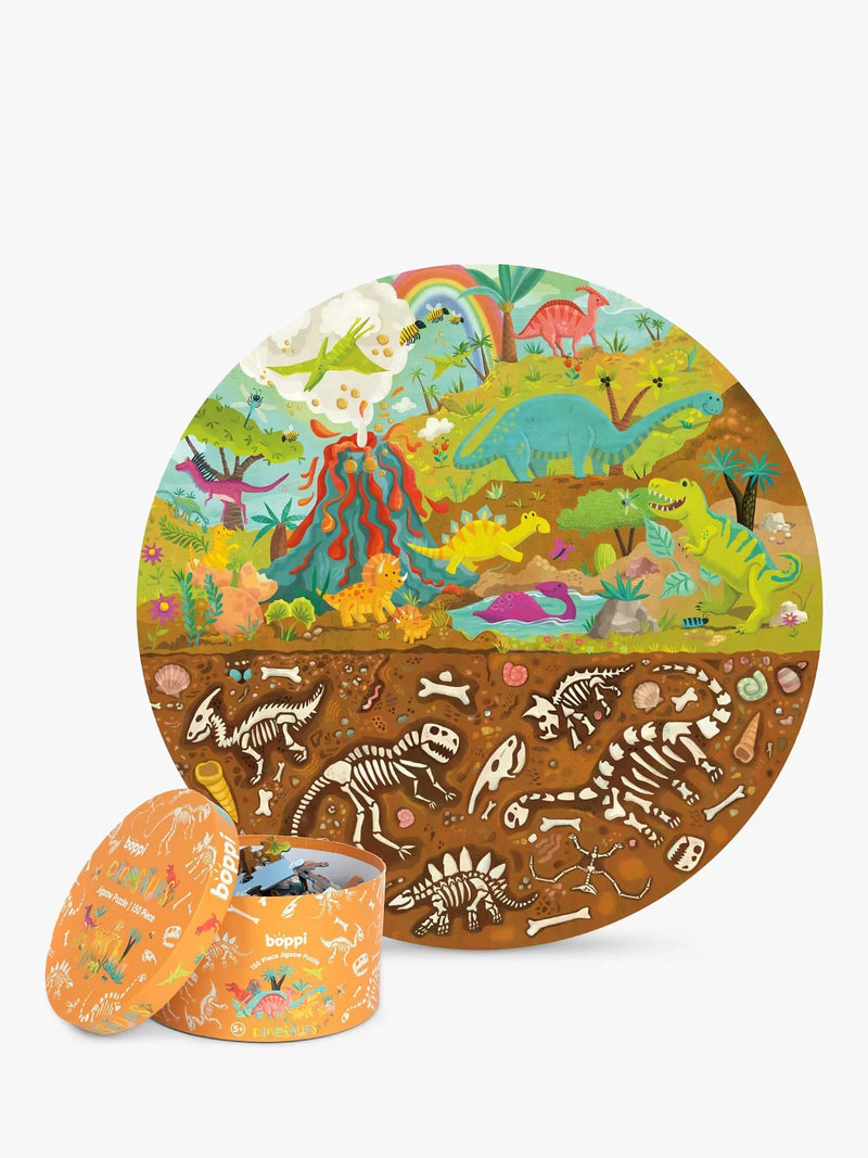 boppi dinosaur round puzzle 150 pieces - British product