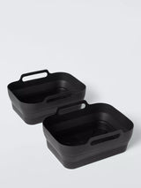 John Lewis Rectangular Silicone Air Fryer Liner Set of 2 23cm Kitchen Liners