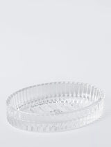 John Lewis Fluted Glass Soap Dish Clear Bathroom Accessory
