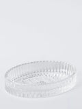 John Lewis fluted glass soap dish in clear, UK version