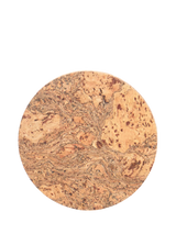 LIGA Round Cork Coasters Natural Set of 4