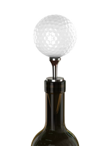 Golf Ball Wine Bottle Stopper, White
