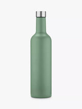 Uberstar Insulated Double Wall Stainless Steel Travel Wine Bottle, Sage Green, 750ml