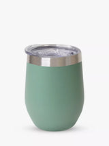 Insulated Stainless Steel Wine Cup 350ml in Sage Green