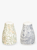 Salt and pepper set with William Morris print and wooden base (British brand)