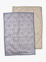 Cotton Tea Towels with Artistic Prints, Set of 2