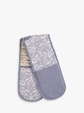 William Morris double oven glove in blue, made from 100% cotton (British brand)