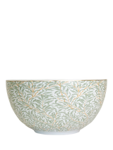 Stoneware Serving Bowl with Willow Boughs Pattern, 26.5cm, Green