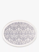 Oval Stoneware Roaster 40cm in Blue and White