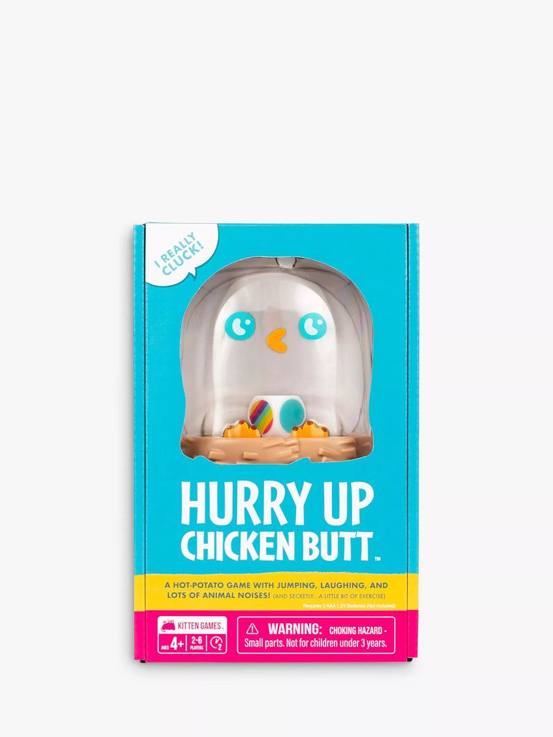 Hurry Up Chicken Butt hot potato game with animal noises, UK version