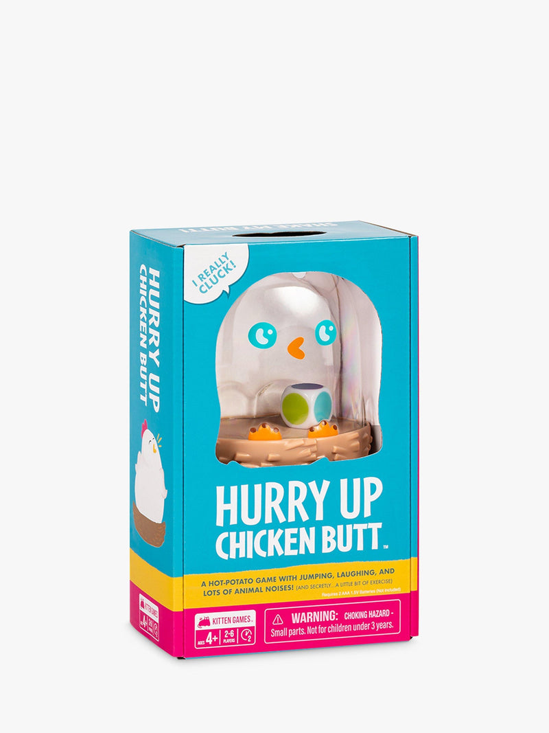 Hurry Up Chicken Butt hot potato game with animal noises, UK version