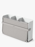 Umbra folding dish rack with cutlery sections and caddy base, white (British brand)