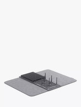 Umbra UDry Peg Drying Rack with Mat Charcoal Dish Drying Rack