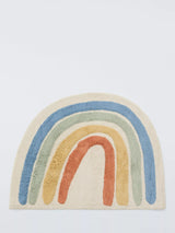 John Lewis Rainbow Cotton Rug Multi Kids' Rug 100 x 75cm